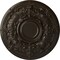 Ekena Millwork Oslo Ceiling Medallion (Fits Canopies up to 10 1/2"), Hand-Painted Stone Hearth, 28 1/8"OD x 1 3/4"P CM28OSSHF - alternate 1